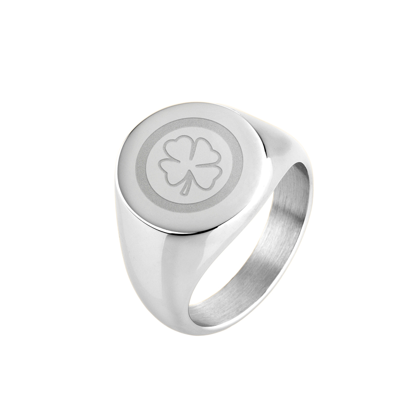 Ring "Siegelring Rund" in Silberfarben