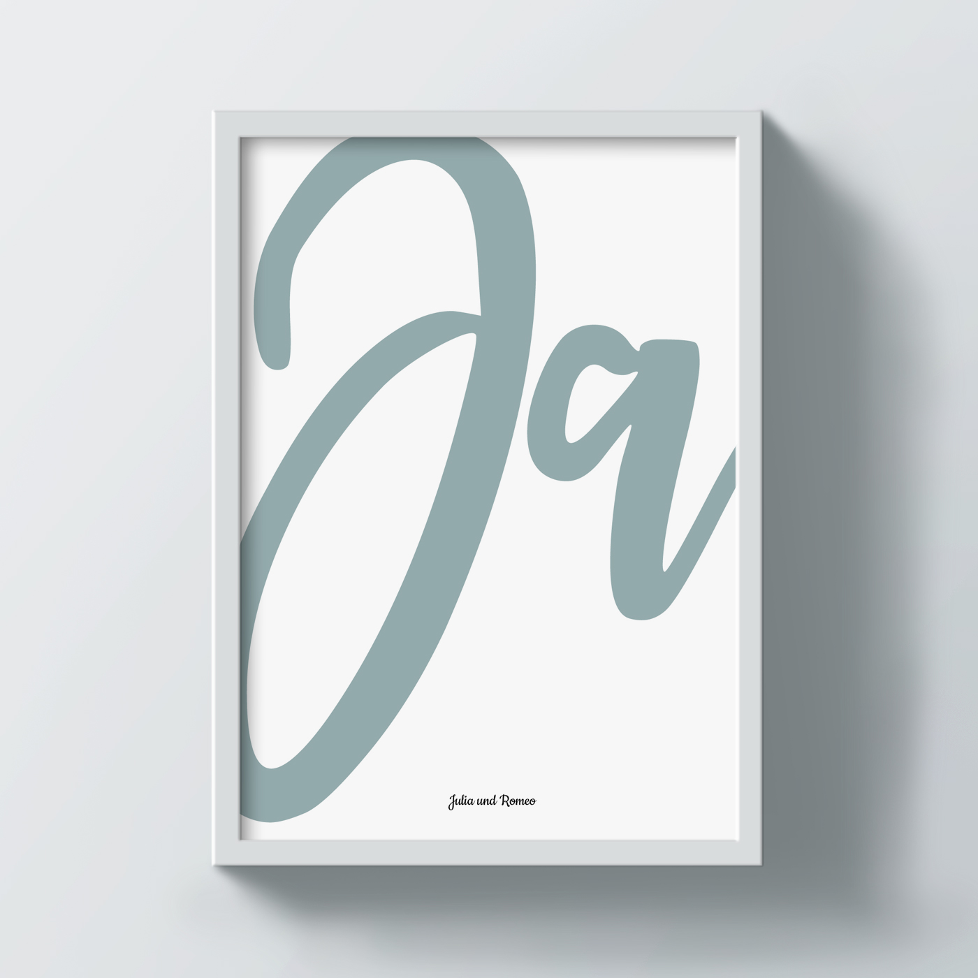 Poster "Ja" individuell gestalten