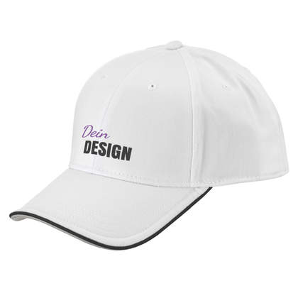 Baseballmütze, Farbe Weiß, personalisierbar