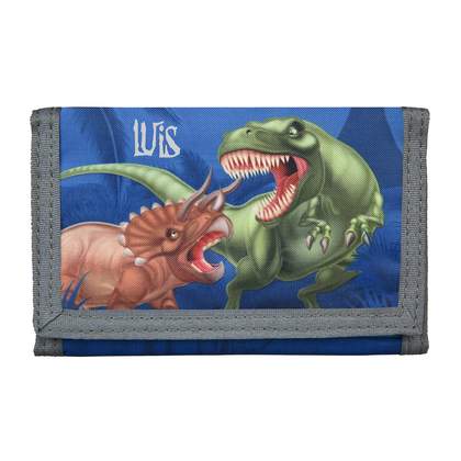Geldbörse Dinosaurier T-Rex, für Jungen, personalisierbar