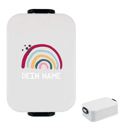 Personalisiere Deine Mepal Lunchbox (M), Motiv Regenbogen