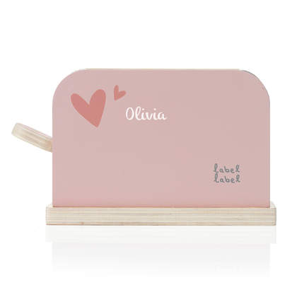 Kindertoaster rosa, personalisierbar