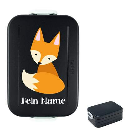 Mepal Lunchbox To Go (M), Fuchs und Wunschname