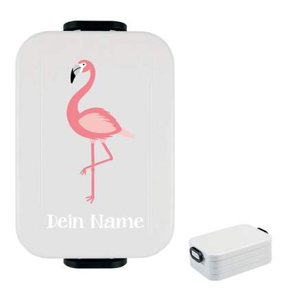 Personalisiere Deine Mepal Lunchbox (M), Motiv Flamingo