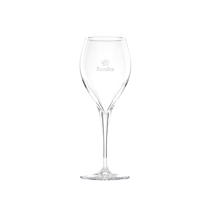 Weißwein Glas Serie "Calice", Gravur