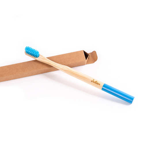 Zahnbürste Blau aus Bambus