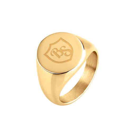 Ring "Siegelring Rund" in Goldfarben