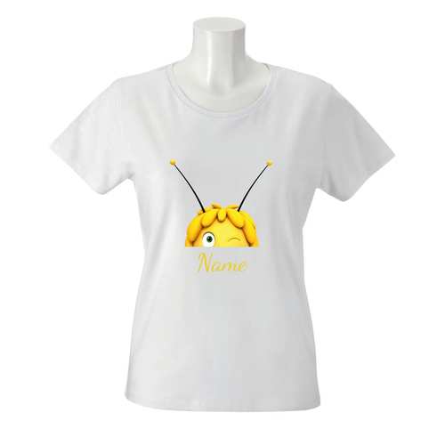 Damen T-Shirt "Biene Maja - Maja Gesicht halb"