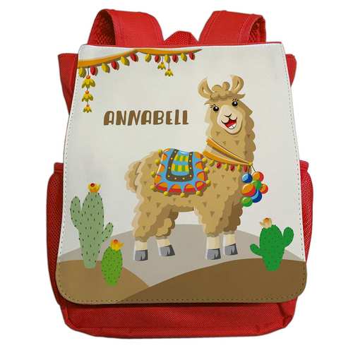 Kinderrucksack Motiv "Alpaka" personalisierbar