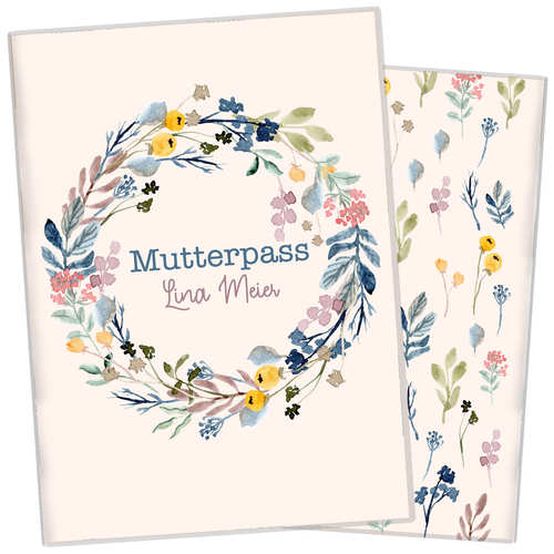 Mutterpasshülle - Flower Circle